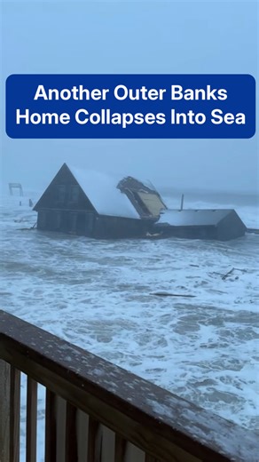 The ocean claimed another set of homes in the Outer Banks, due to intense winds and storm surge. The count is now at 31 since 2020. | The Weather Channel