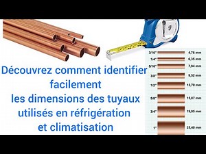 Here's how to easily identify the dimensions of pipes used in refrigeration and air conditioning...