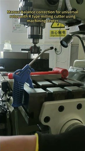 Manual balance correction for armatures with R type milling cutter - Zero Dynamic.