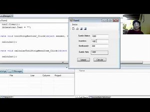 Usando Métodos para Calcular un Sueldo en Visual Studio (2/2)