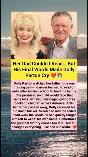 Her Dad Couldn’t Read… But His Final Words Made Dolly Parton Cry ❤️📚 #truestory