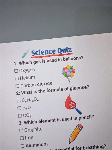 Science Quiz: Test Your Knowledge with 7 Fun Questions