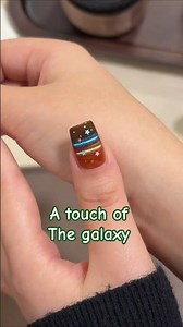 How to do Galaxy nails #nailart #diynails #simplenails