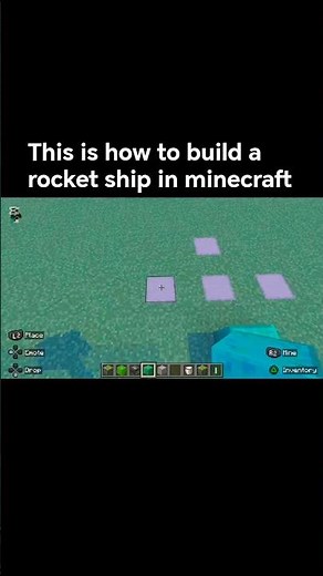 this is how to build a rocket ship in minecraft #minecraft