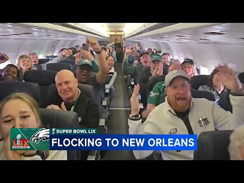 Eagles fans migrate south to New Orleans for Super Bowl LIX