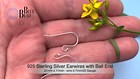925 Sterling Silver Earwires with Ball Earring Hooks Findings Jewellery Making  | eBay UK