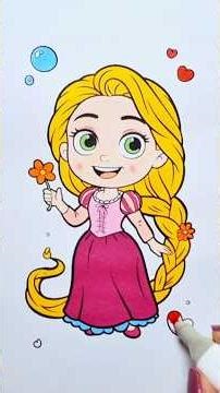 Rapunzel from Tangled #rapunzel #tangled #shorts #short #shortvideo #shortsvideo