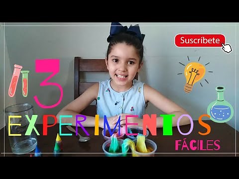 3 experimentos fáciles para niños