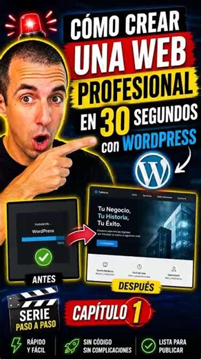Cómo Crear una WEB PROFESIONAL en 30 SEGUNDOS con WordPress