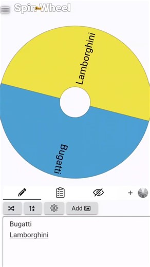 Day 7 Lamborghini vs. Bugatti #versus #foryou #wheel #decide #cars #lamborghini #lambo #bugatti #car