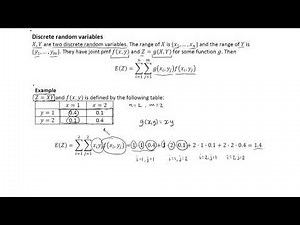 Expected value of a function of several random variables