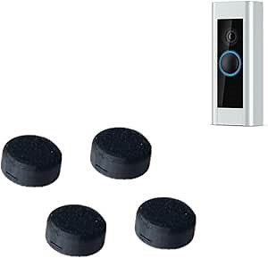 Premium Replacement Buttons for Ring Doorbell Pro (4-Pack) - Easy Installation - Durable Ring Doorbell Accessories Compatible with Doorbell Pro, Repair Split Cracked Broken Button