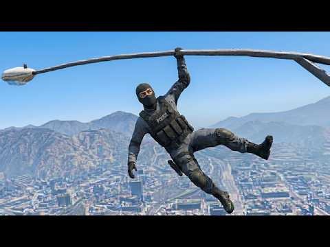 GTA 5 Epic Jump Fails & Funny Physics Moments Ragdoll Chaos #9