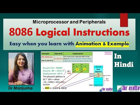 logical instructions of 8086 microprocessor | AND OR NOT NOR XOR instructions