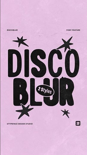 Discoblur: Bold Type with Controlled Distress
