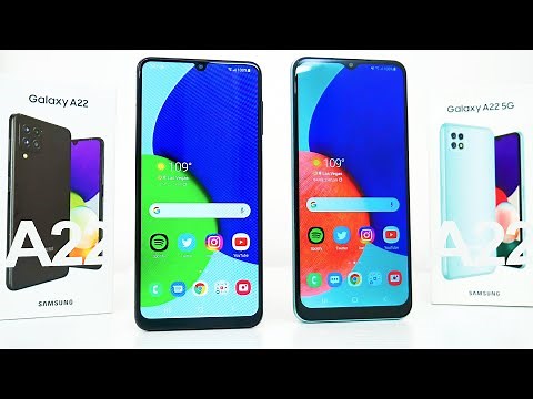 Samsung Galaxy A22 4G LTE vs. A22 5G Comparison! Very Different Phones...
