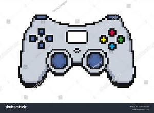 Pixel Gamepad Joystick Pixelated Game Controller Stock Vector (Royalty Free) 2580584189 | Shutterstock