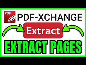 How To EXTRACT PAGES In PDF XChange Editor (QUICK & EASY) 2026