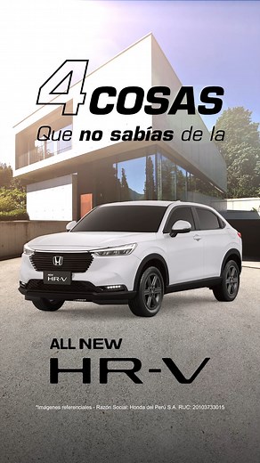 ¿Ya conocías estos 4 detalles de la All New HR-V? | Honda Autos - Perú