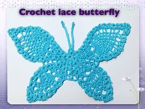 How to crochet lace butterfly