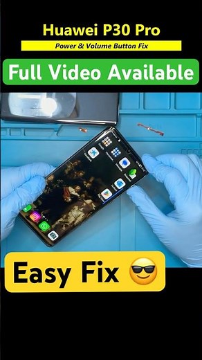 ✅ Huawei P30 Pro Power Button Repair Quickly With Diy Guide! #shorts