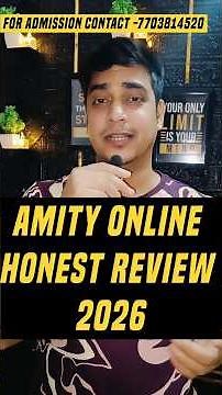 Amity Online Review 2026: Admission Process & Fees! ✅MBA |MCA|BCA #amityonline