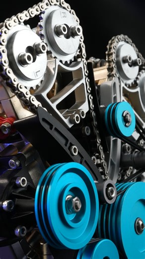 Piece by piece, just like a real engineer. ⚙️ From over 500 precision metal parts, you’ll experience the full assembly line process — every screw, every piston, every spark of creativity. 🔥 High Craftsmanship – All-metal structure with CNC precision and aluminum alloy finish. Smooth, solid, and stunning. 🧩 Fun Assembly Journey – Spend 4 rewarding hours building your masterpiece, and learn how a real car engine works. ⚡ Works Like the Real Thing – Powered by an electric motor and lithium batter