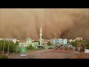 Giant dust storm sweeps through Khartoum