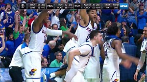 837K views · 5.2K shares | Bill Self's son hits a 3 and the Kansas Jayhawks bench DOES THIS! | March Madness Men's Basketball | Facebook