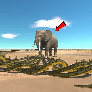 100 Anaconda vs Everyone - Animal Revolt Battle Simulator | Gameroom