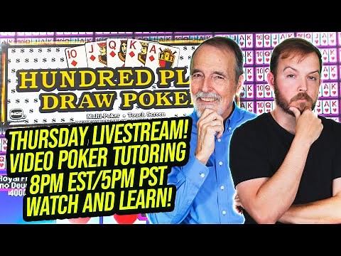 🔴 Deuces Wild Video Poker Training! Learn To Play With The Jackpot Gents!