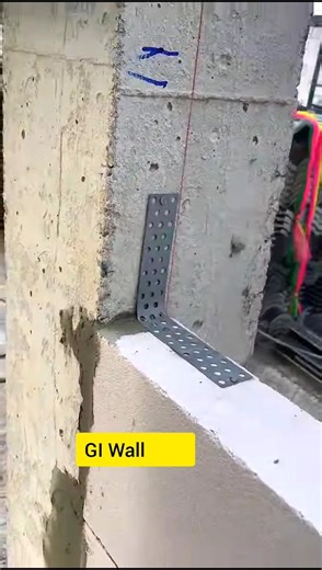 Avoid These Dangerous Wall Cracks! 😱 Use GI Wall Ties for AAC Blocks #Shorts