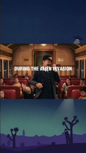 POV: Alien Invasion during Polar Express Sing-Along 🛸☕️