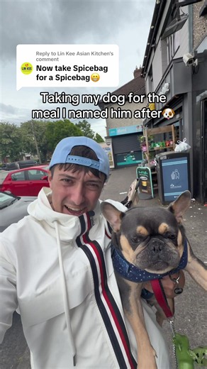 Enjoying a Spice Bag with My Dog