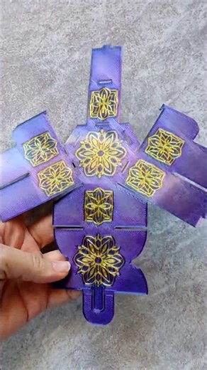 Foldable hexagonal luxury gift box 3d printed