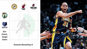 Which Heat and Blazers star have a 50-point game in their career? NBA Crossover Grid answers for July 24