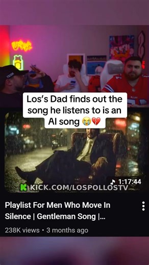 Los Dad Gets BAITED By AI Song 😭 #lospollostv #ai #funny #viral