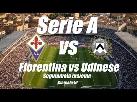 FIORENTINA vs UDINESE - Serie A - Giornata16 - Reaction e campo 2d/3d - DIRETTA LIVE - no immagini