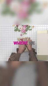 Die Cutting Magic: Transform Paper into Stunning Art! #shorts