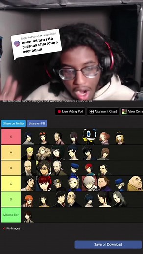 Actualización de la lista de personajes de Persona 5