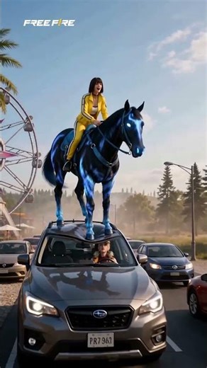 Traffic jam? Then I choose to ride a horse! | Free Fire Official