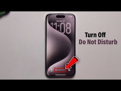 How To Turn Off Do Not Disturb on iPhone 15/Pro/Max
