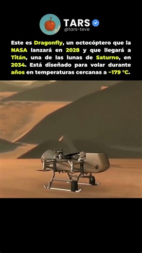 Dragonfly: el dron nuclear de la NASA que volará en Titán