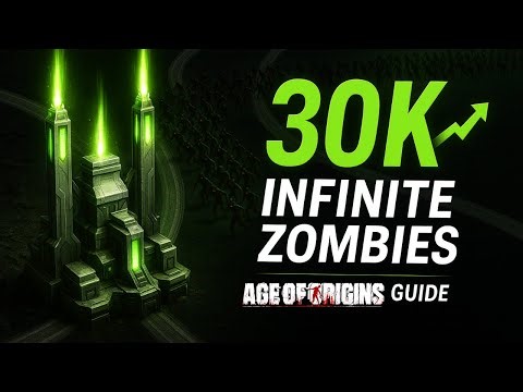 Age of Origins | How to reach over 30K in infinite zombies?
