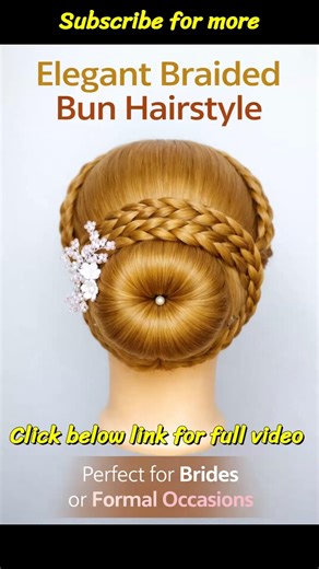 Trending Wedding Bun Hairstyle 2026 🔥 | Easy Braided Low Bun #Shorts