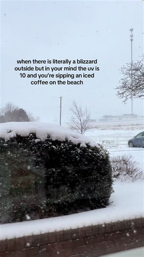 i actually hate snow.. 😒 #snow #beach #beachvibes #weather