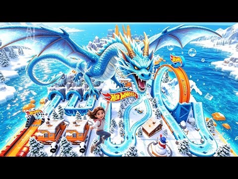 Hot Wheels Surfer vs Giant Water Dragon Ultimate Adventure INSANITY!Hotwheels Unlimited 
