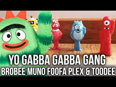 Yo Gabba Gabba Gang Unboxing: Toodee Brobee Muno Foofa & Plex Cute Toys | Toy Station