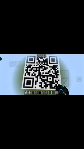 pixel art with QR code#minecraft #shorts