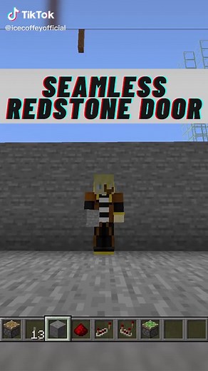 Minecraft Piston Door Tutorial#minecraft#minecraftbuilding#minecrafttutorial#pistondoor#minecraftbuild#redstone#tutorials#fridaythe13th#minecrafthacks
